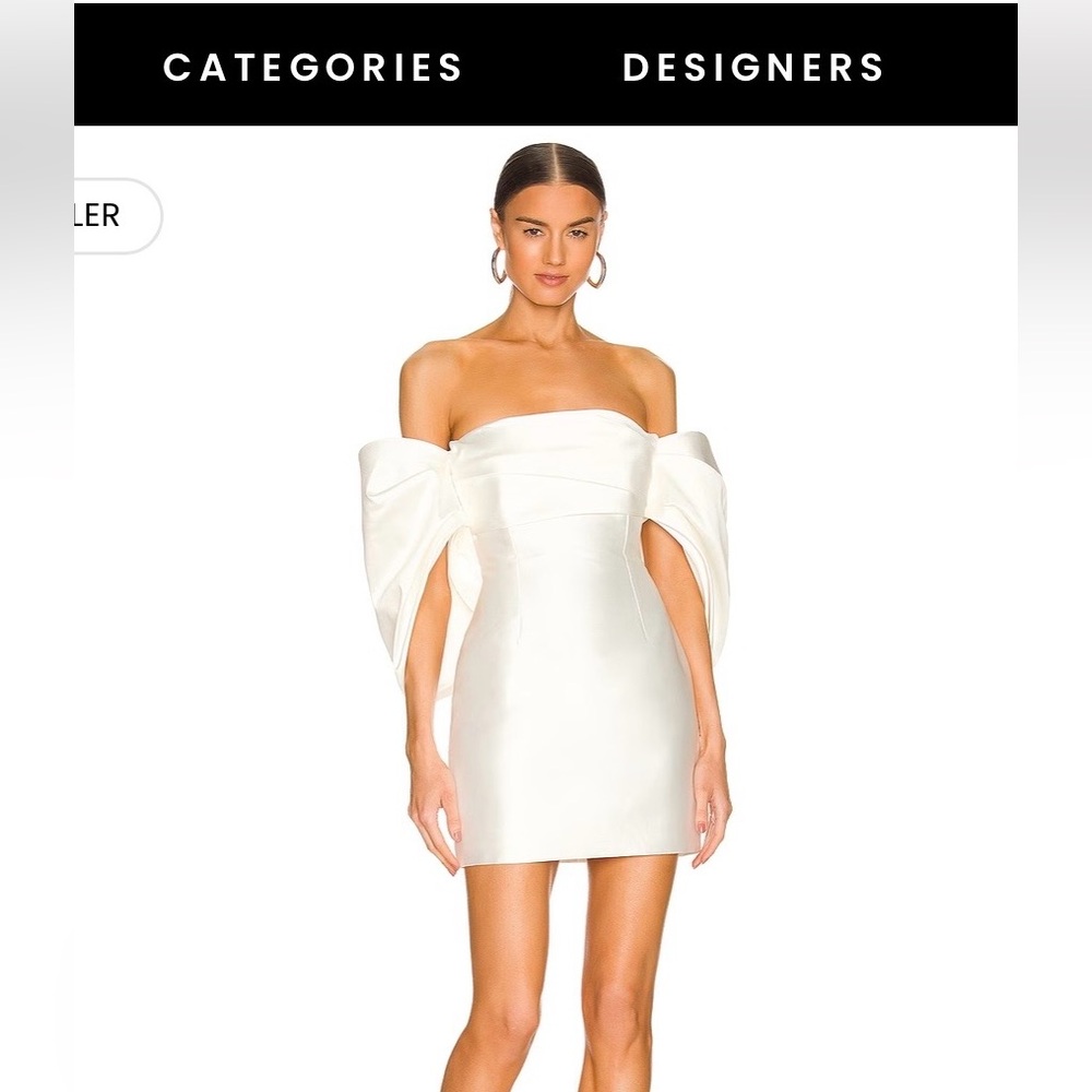 Solace London Ivory Elina Mini Dress